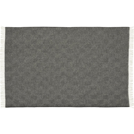 Silkeborg Uldspinderi - Fanø Plaid, black, 140x240 cm - 2 - Jacobsen Plus