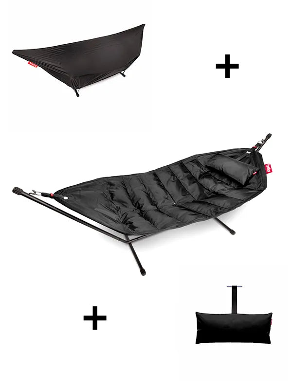 Headdemock Deluxe hængekøje fra Fatboy - Black - Jacobsen Plus