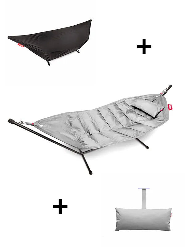 Headdemock Deluxe hængekøje fra Fatboy - Light grey - Jacobsen Plus