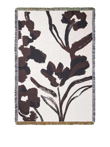 Cilla Tapestry Blanket Off-white/Dark Grape fra Ferm Living - Jacobsen Plus