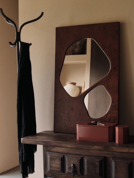 Folia Spejl fra ferm Living - Dark Stained H135 - Jacobsen Plus