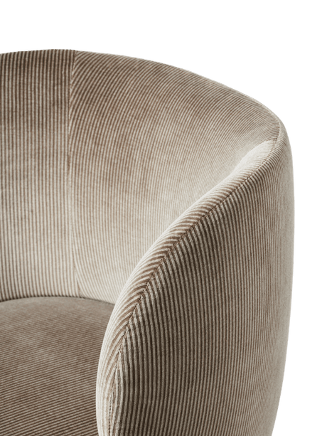 Rico Spisebordsstol w. Castors fra Ferm Living - Devoré Velvet - Flint Grey - Jacobsen Plus