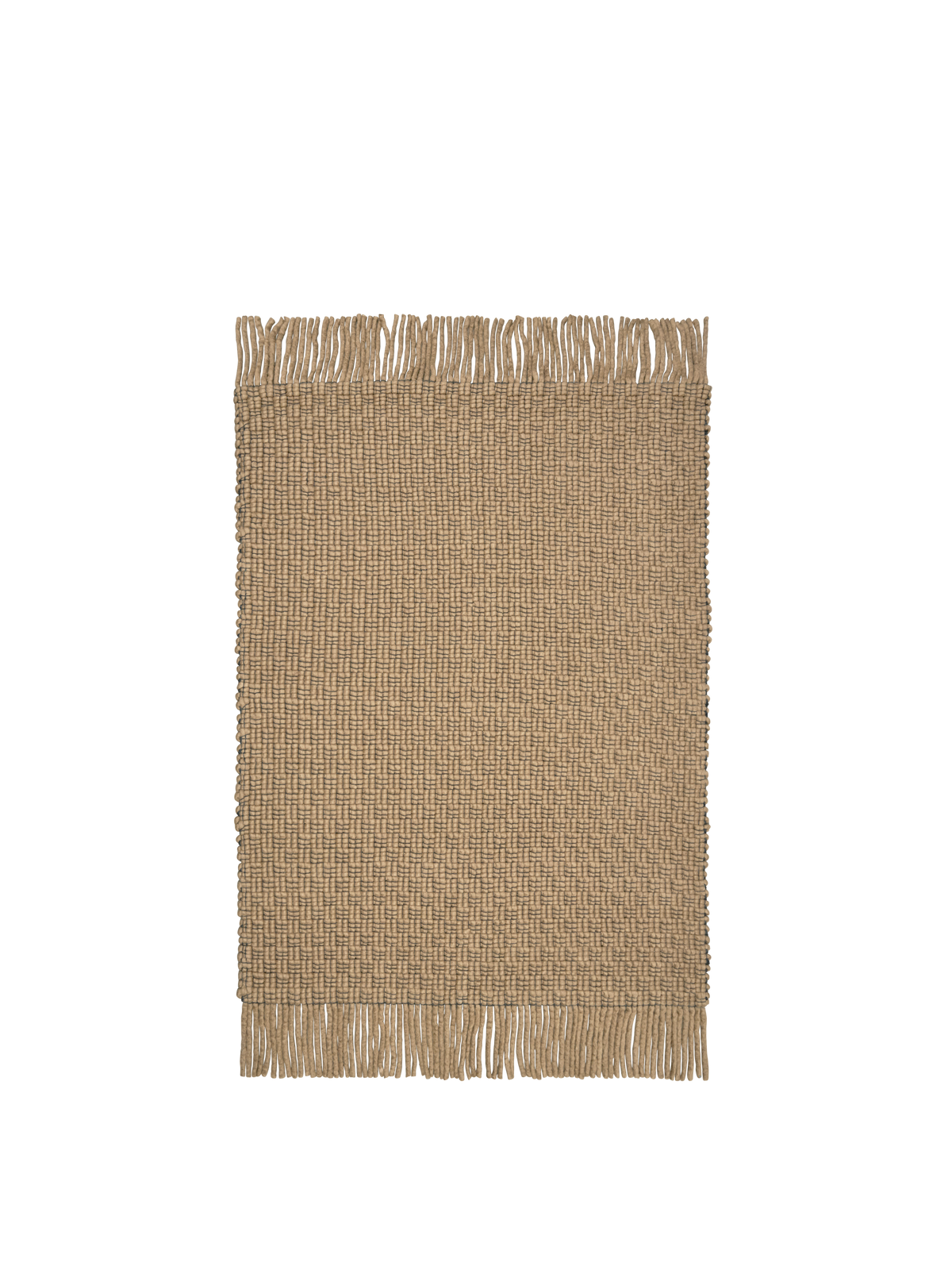 FermLiving Udo Rug gulvtæppe, Tan/Sort - 140 x 200 cm - Jacobsen Plus