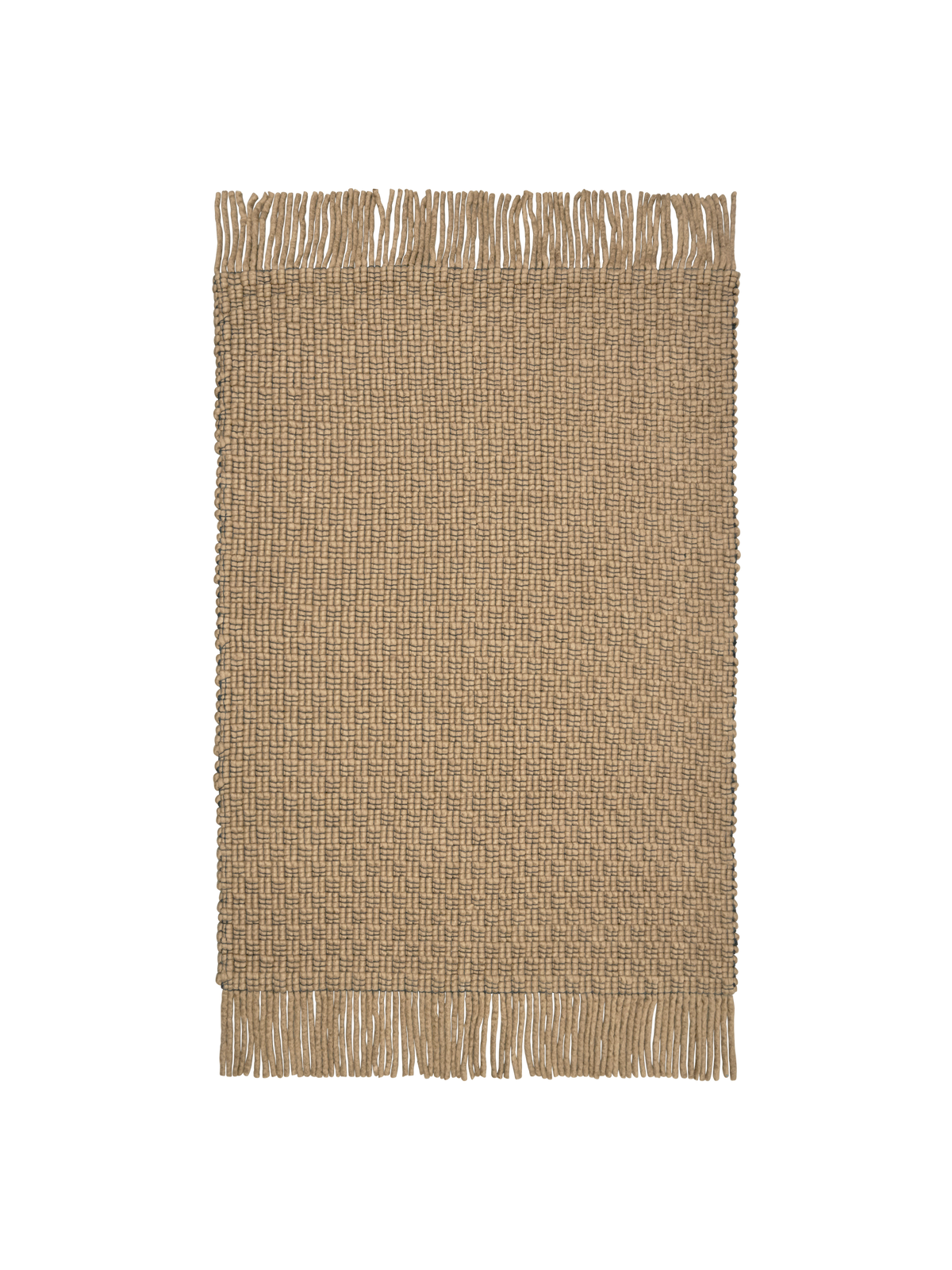 FermLiving Udo Rug gulvtæppe, Tan/Sort - 170 x 240 cm - Jacobsen Plus