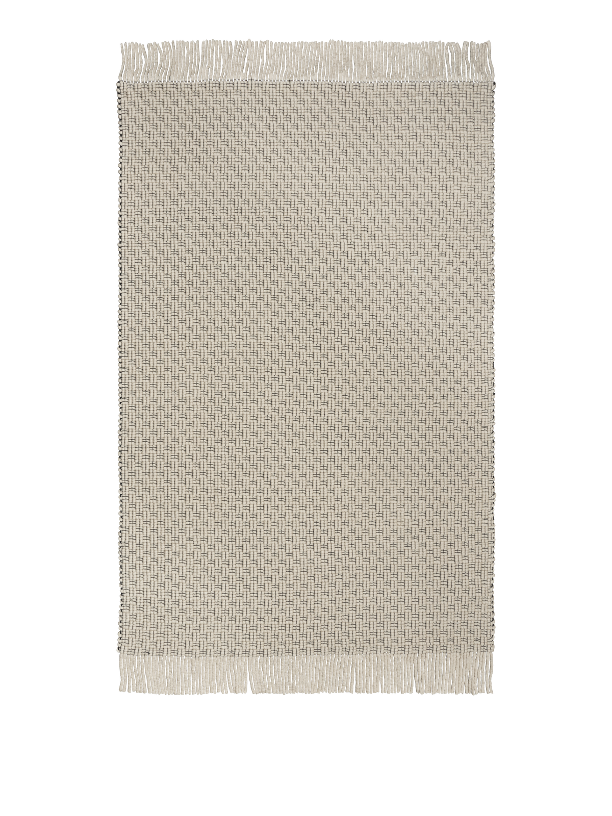 FermLiving Udo Rug gulvtæppe, Off-white/Sort - 200 x 300 cm - Jacobsen Plus