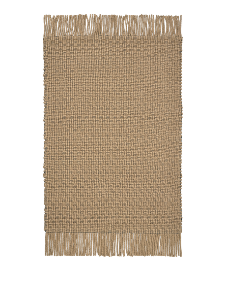 FermLiving Udo Rug gulvtæppe, Tan/Sort - 140 x 200 cm - Jacobsen Plus