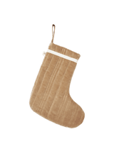 Vari Quilted Christmas Stocking Natural fra Ferm Living - Tan - Jacobsen Plus