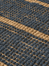 FermLiving Athens Stripes Runner Gulvløber, Natural/Ink Blue - 2 - Jacobsen Plus