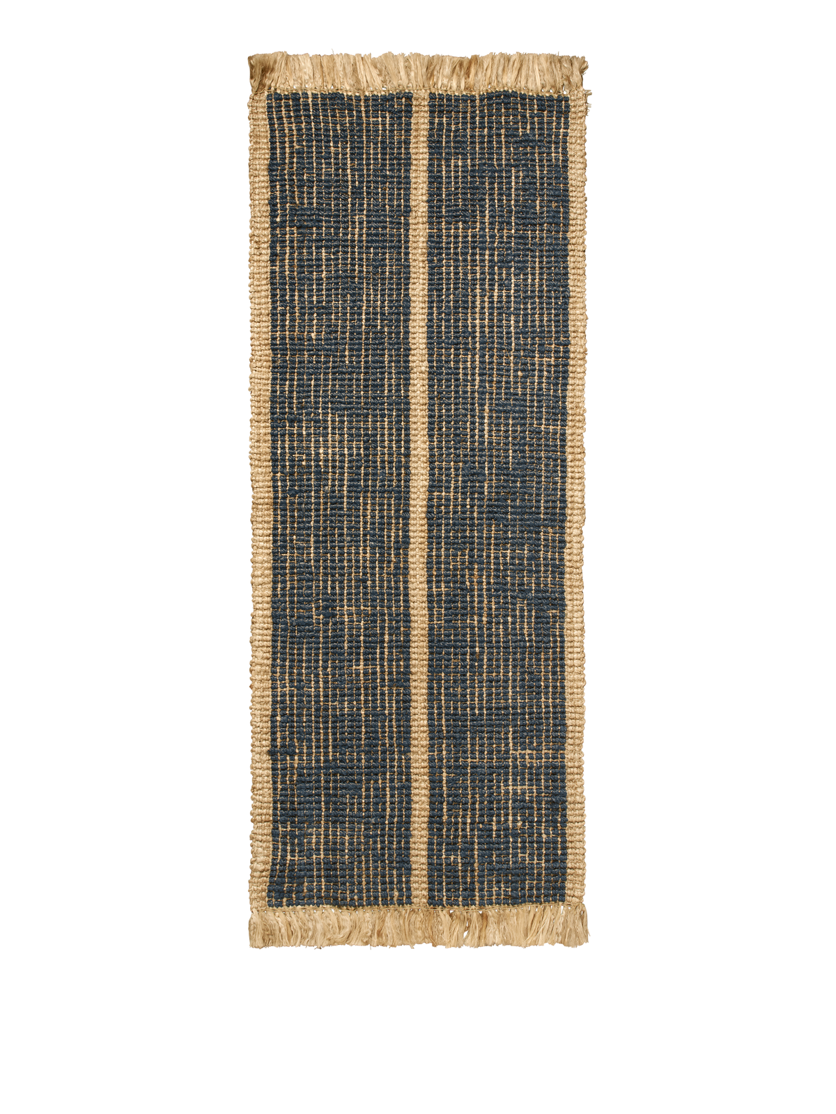 FermLiving Athens Stripes Runner Gulvløber, Natural/Ink Blue - 1 - Jacobsen Plus