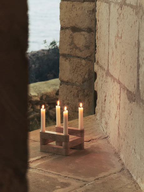 Newel Modular Candle Holder, lysestage sæt af 6 fra Ferm Living - 3 - Jacobsen Plus