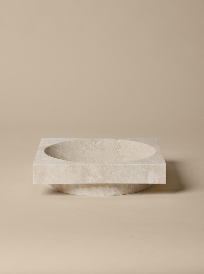 Hew low centrepiece, travertin fra Ferm Living - 3 - Jacobsen Plus