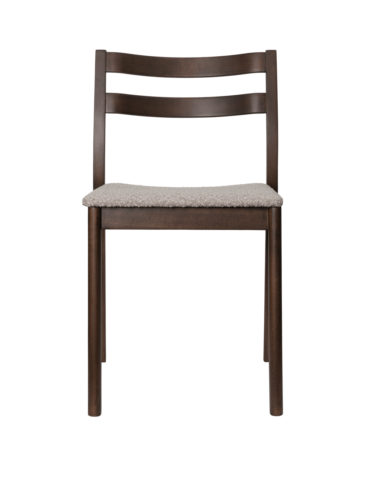 Boda spisebordsstol, stabelbar fra Ferm Living - Dark Stained Beech- Soft Buclé Natural - Jacobsen Plus