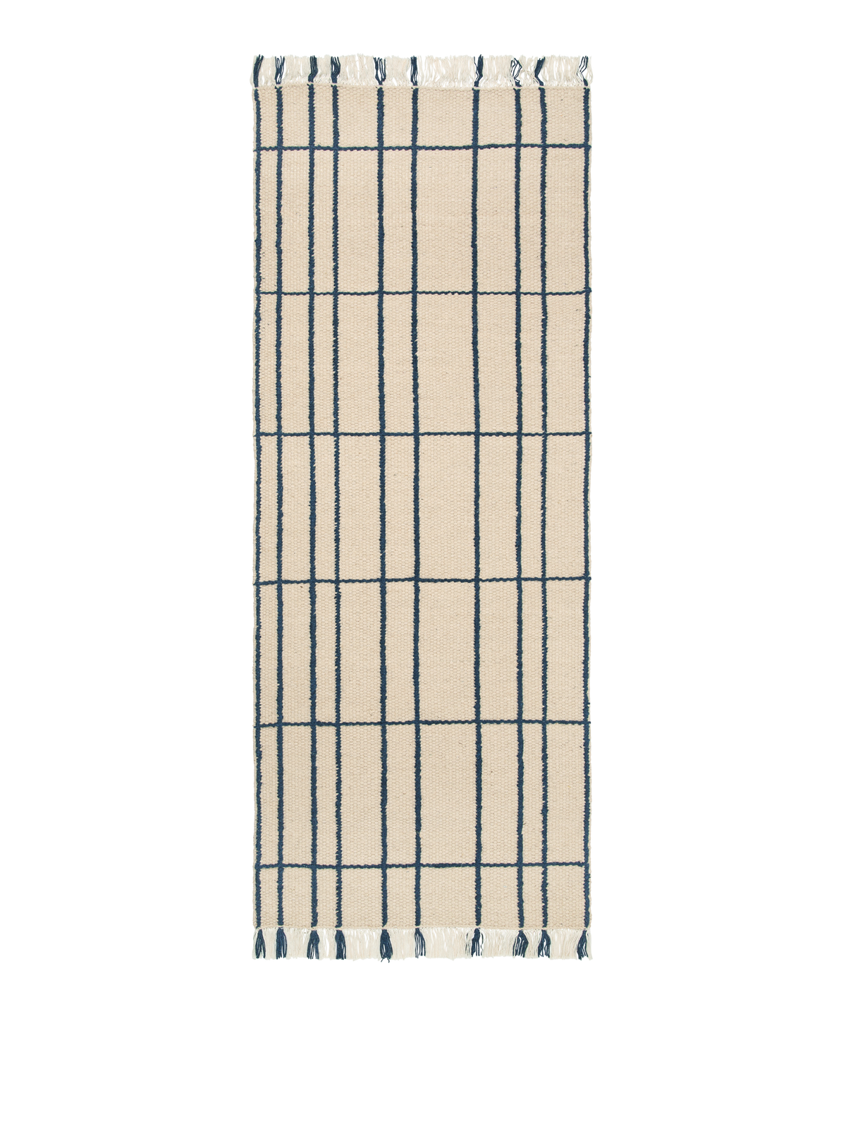 FermLiving Sen Runner Gulvløber, Parchment/Indigo - 1 - Jacobsen Plus