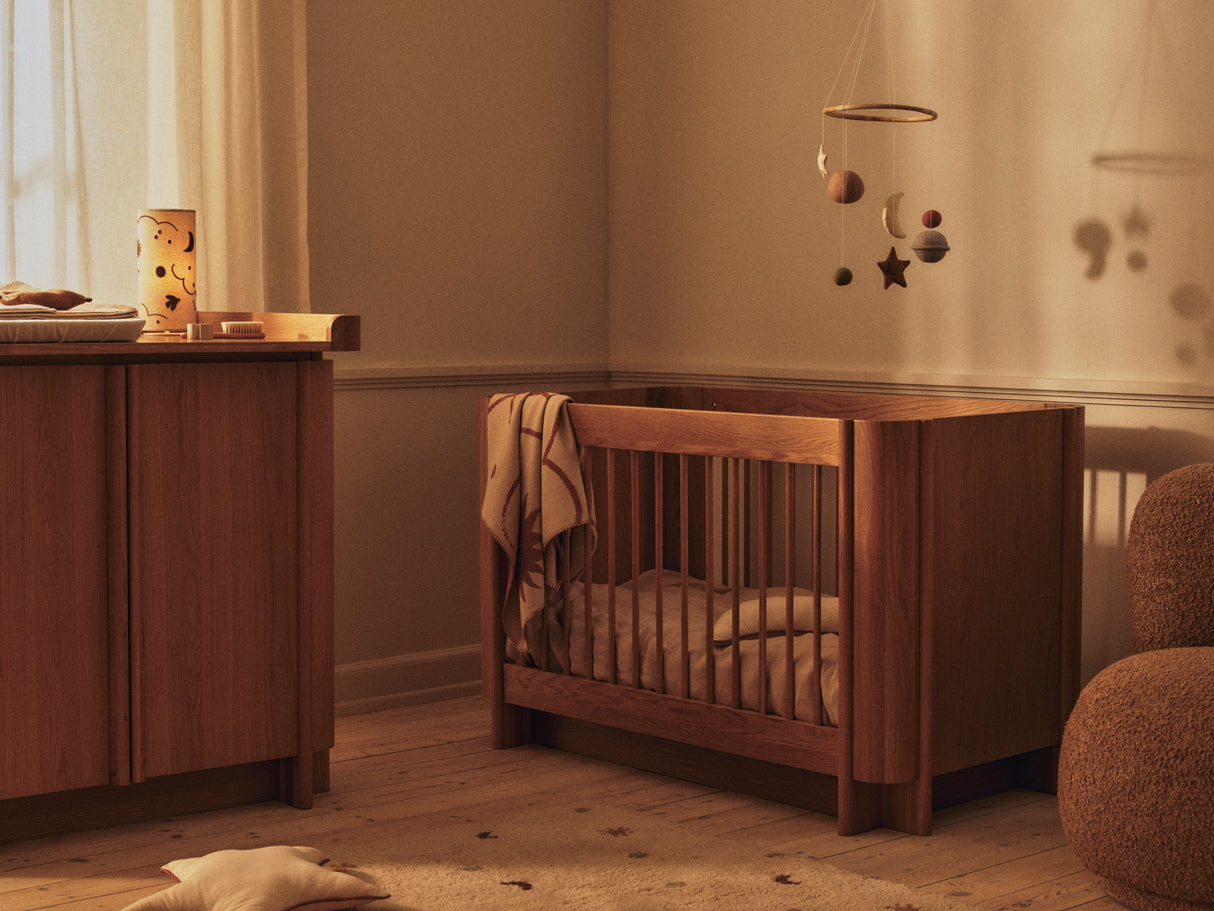 Tilu Baby Cot tremmeseng, olieret eg fra Ferm Living - 6 - Jacobsen Plus
