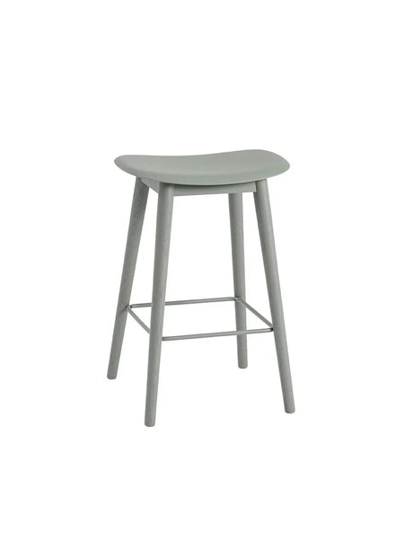 Fiber Bar Stool Wood fra Muuto - Lille / Black- black - Jacobsen Plus