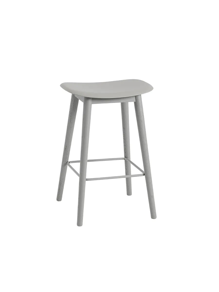 Fiber Bar Stool Wood fra Muuto - Lille / Grey- grey - Jacobsen Plus