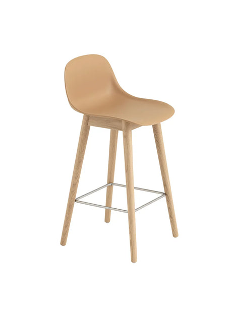 Fiber Bar Stool Wood w. back fra Muuto - 1 - Jacobsen Plus