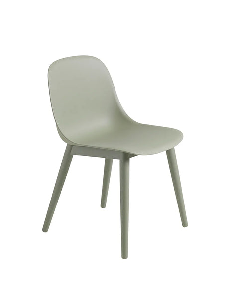 Fiber side chair wood fra Muuto - Dusty green- dusty green base - Jacobsen Plus