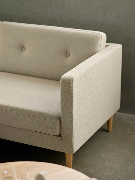 L42 Firhøj Sofa 3-Personers, beige fra FDB Møbler - 3 - Jacobsen Plus