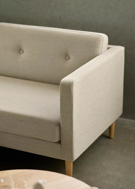 L42 Firhøj Hjørnesofa 4-Personers, beige fra FDB Møbler - 2 - Jacobsen Plus