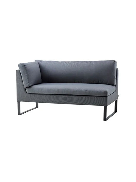 Flex 2 pers. Modulsofa inkl. Sunbrella Hynde, højre fra Cane-line - 1 - Jacobsen Plus