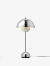 Flowerpot VP3 bordlampe af Verner Panton - Poleret stål - Jacobsen Plus