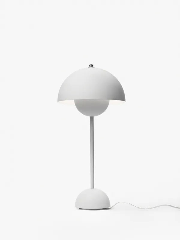 Flowerpot VP3 bordlampe af Verner Panton - Matt light grey - Jacobsen Plus