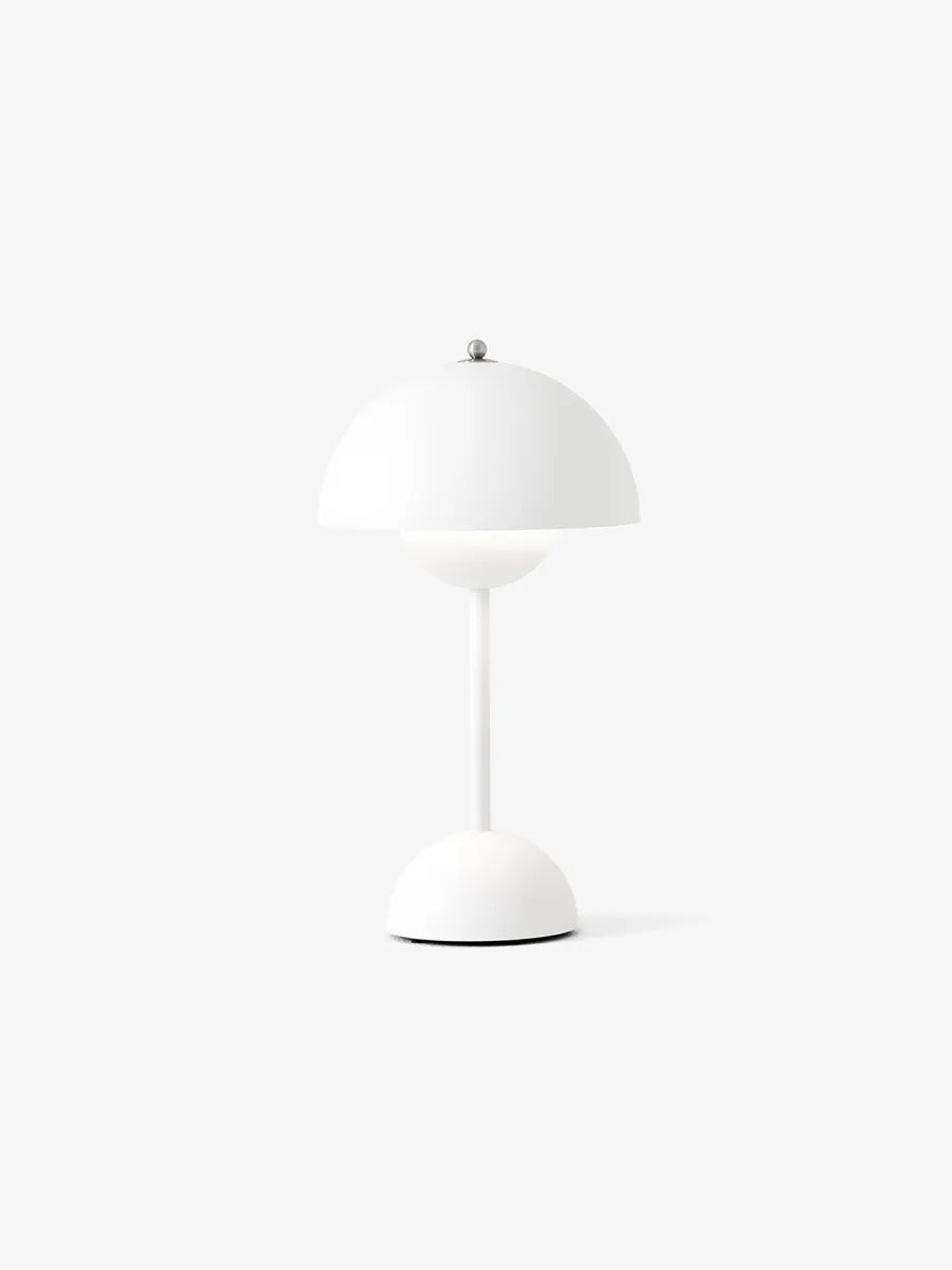 Flowerpot Portable VP9 Bordlampe af Verner Panton - Matt white - Jacobsen Plus