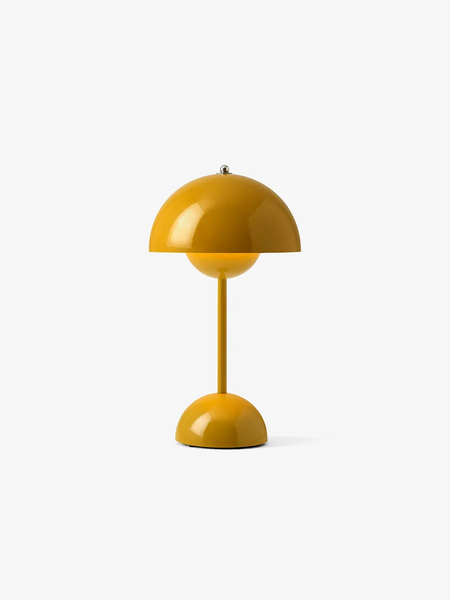 Flowerpot Portable VP9 Bordlampe af Verner Panton - Mustard - Jacobsen Plus