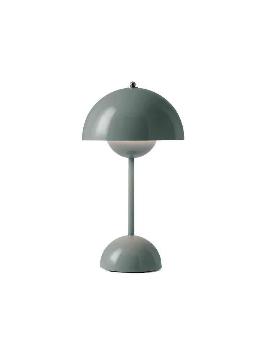 Flowerpot Portable VP9 Bordlampe af Verner Panton - Stone blue - Jacobsen Plus