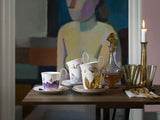 Royal Copenhagen Flora højhankskop med underkop, Iris - 3 - Jacobsen Plus