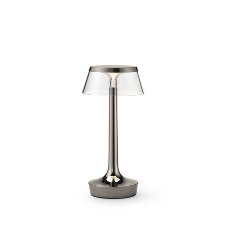 Bon Jour Unplugged – portable bordlampe fra FLOS - Black Chrome - Jacobsen Plus
