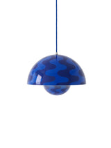 Flowerpot VP7 pendel af Verner Panton - Cobalt Blue & Twilight Blue Pattern - Jacobsen Plus