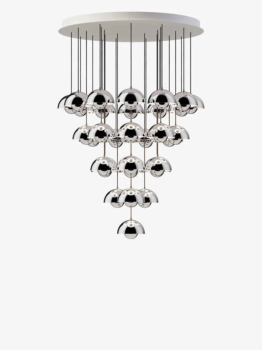 Flowerpot Chandelier VP10, 31 pendants fra &Tradition