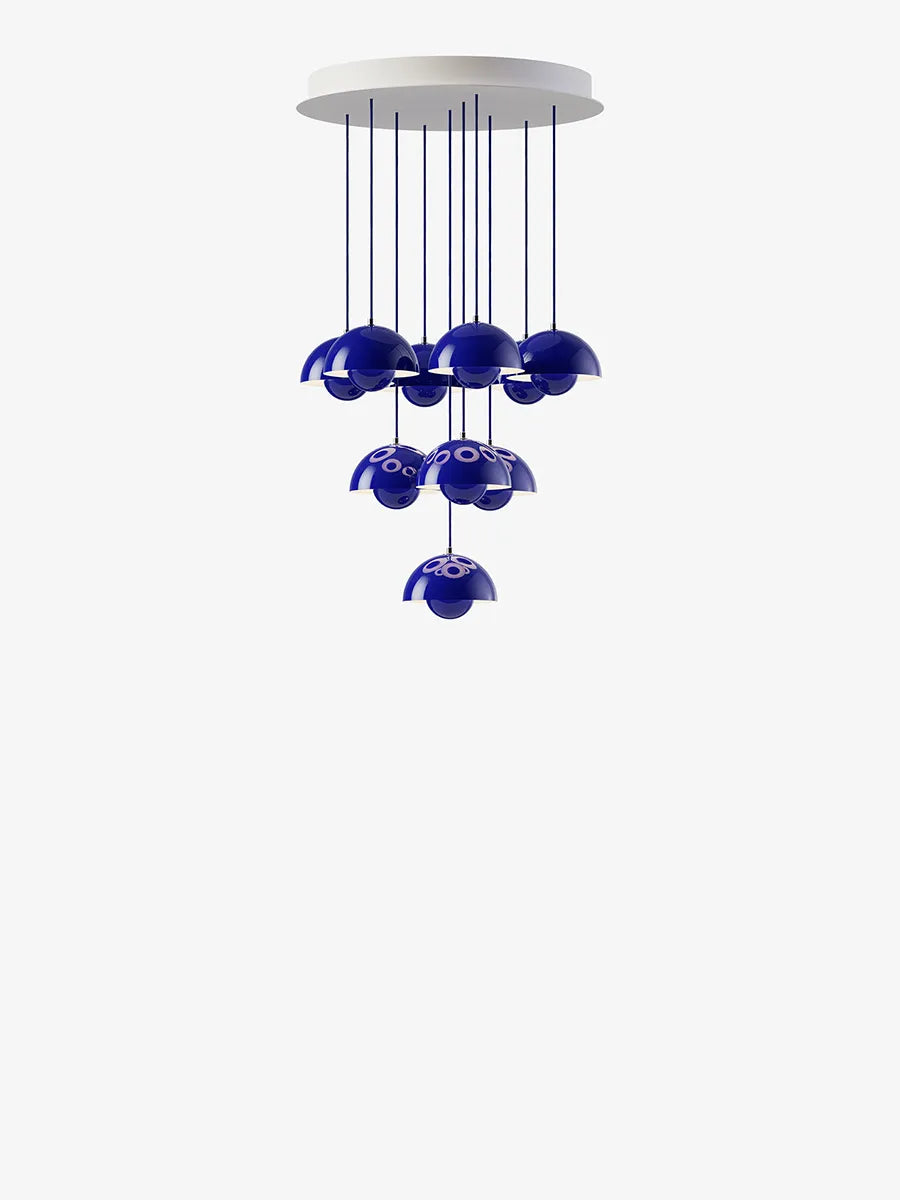 Flowerpot Chandelier VP10, 10 pendants fra &Tradition
