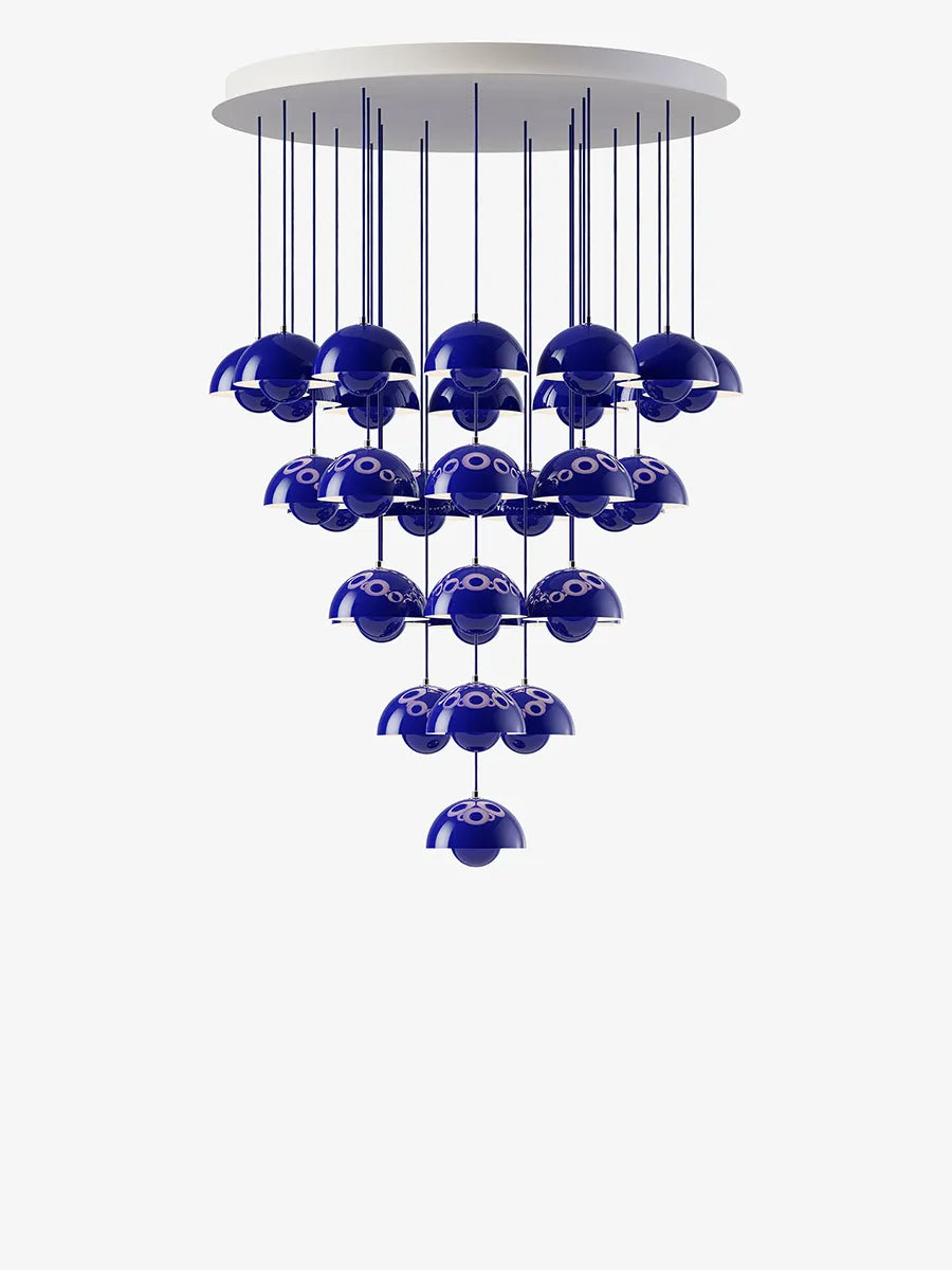 Flowerpot Chandelier VP10, 31 pendants fra &Tradition