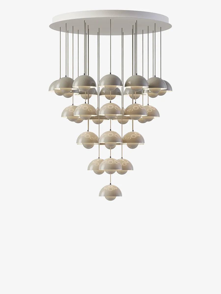 Flowerpot Chandelier VP10, 31 pendants fra &Tradition