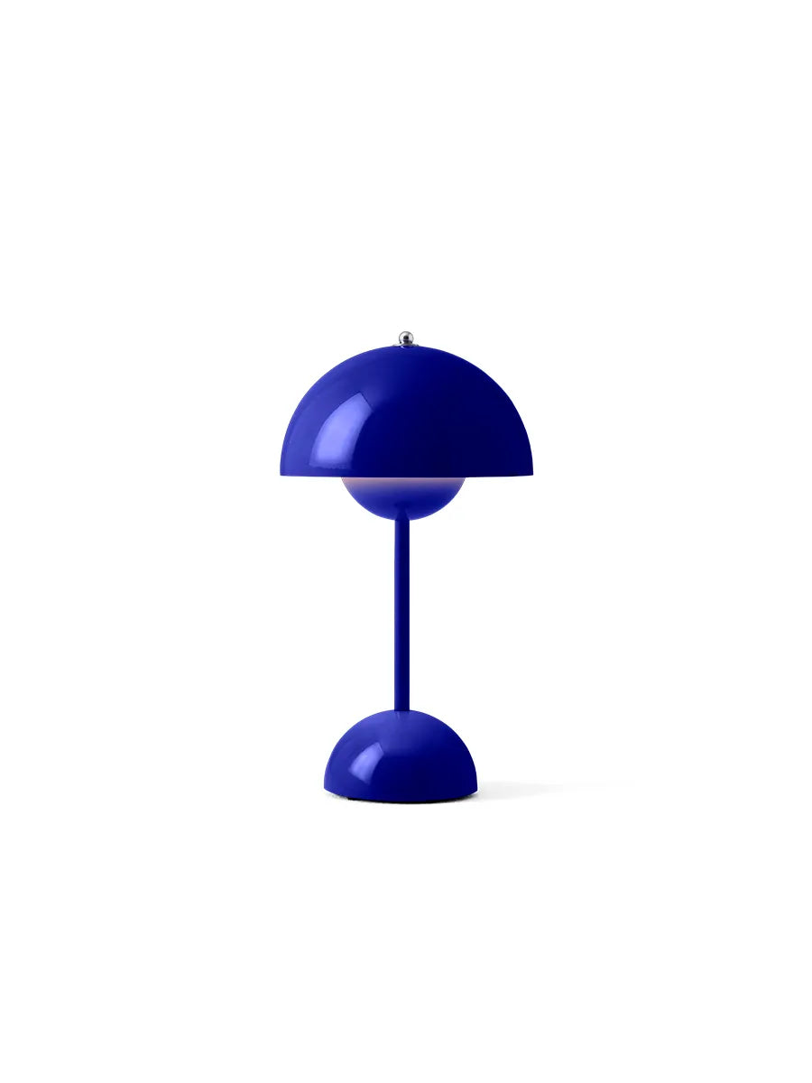 Flowerpot Portable VP9 Bordlampe af Verner Panton - Cobalt Blue - Jacobsen Plus