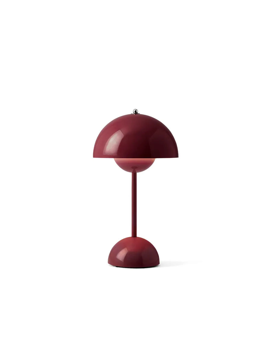 Flowerpot Portable VP9 Bordlampe af Verner Panton - Dark Plum - Jacobsen Plus