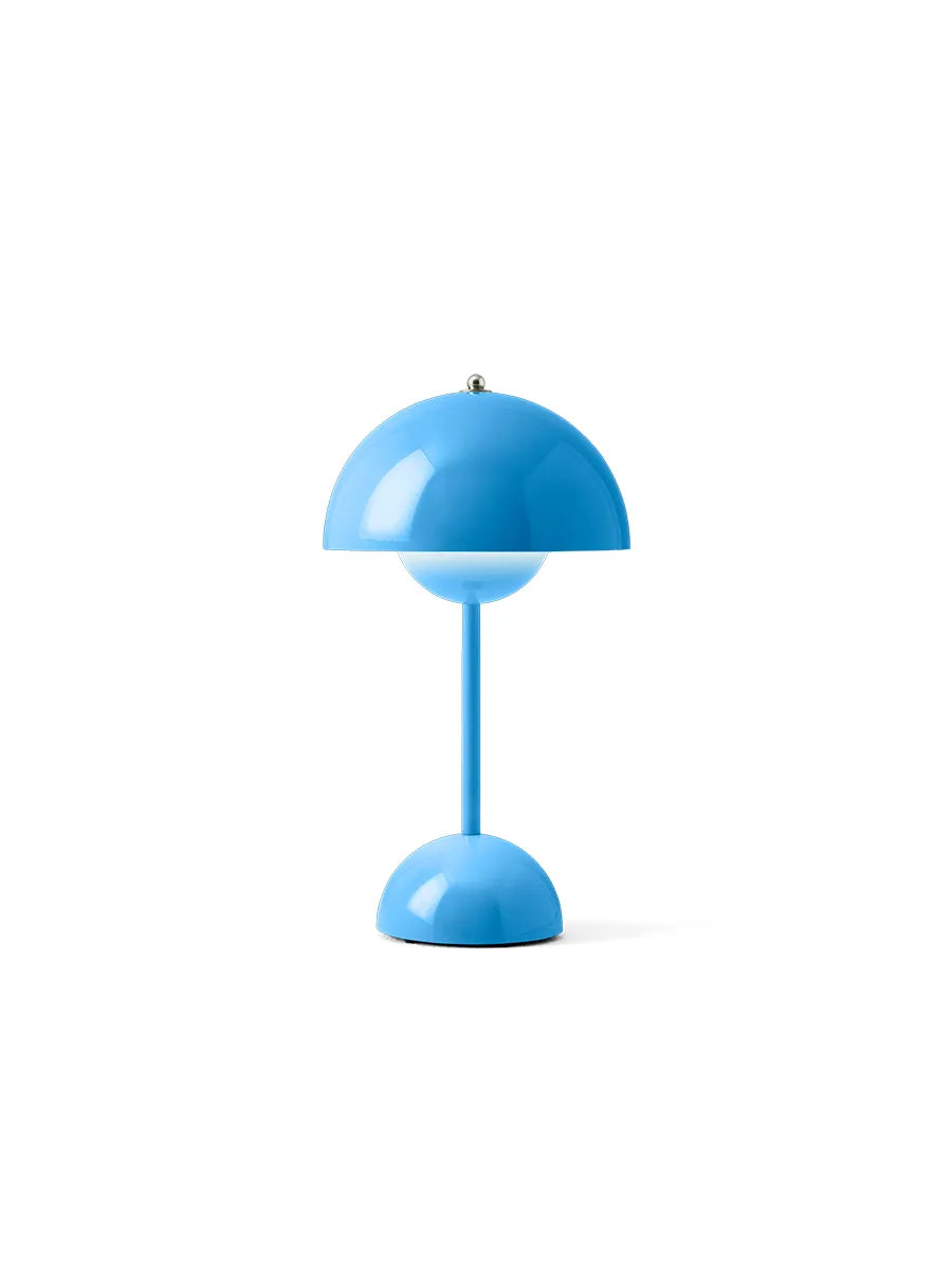 Flowerpot Portable VP9 Bordlampe af Verner Panton - Swim Blue - Jacobsen Plus
