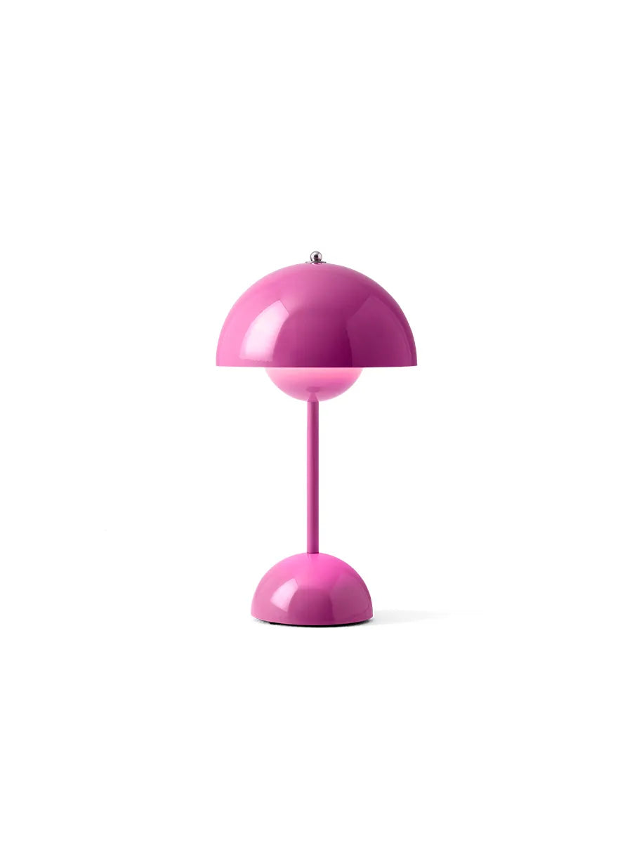 Flowerpot Portable VP9 Bordlampe af Verner Panton - Tangy Pink - Jacobsen Plus