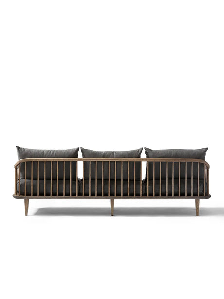 Fly sofa 3 pers SC12 fra &Tradition - Røget olieret eg - Hot Madison 093 - Jacobsen Plus
