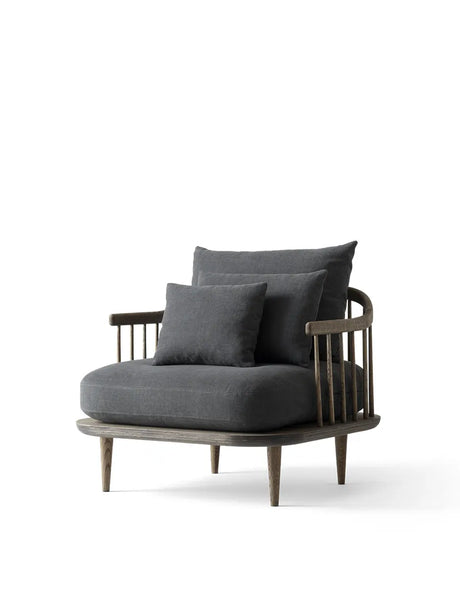 Fly Lounge Stol SC1 fra &Tradition - Hvidolieret eg - Hot Madison 094 - Jacobsen Plus