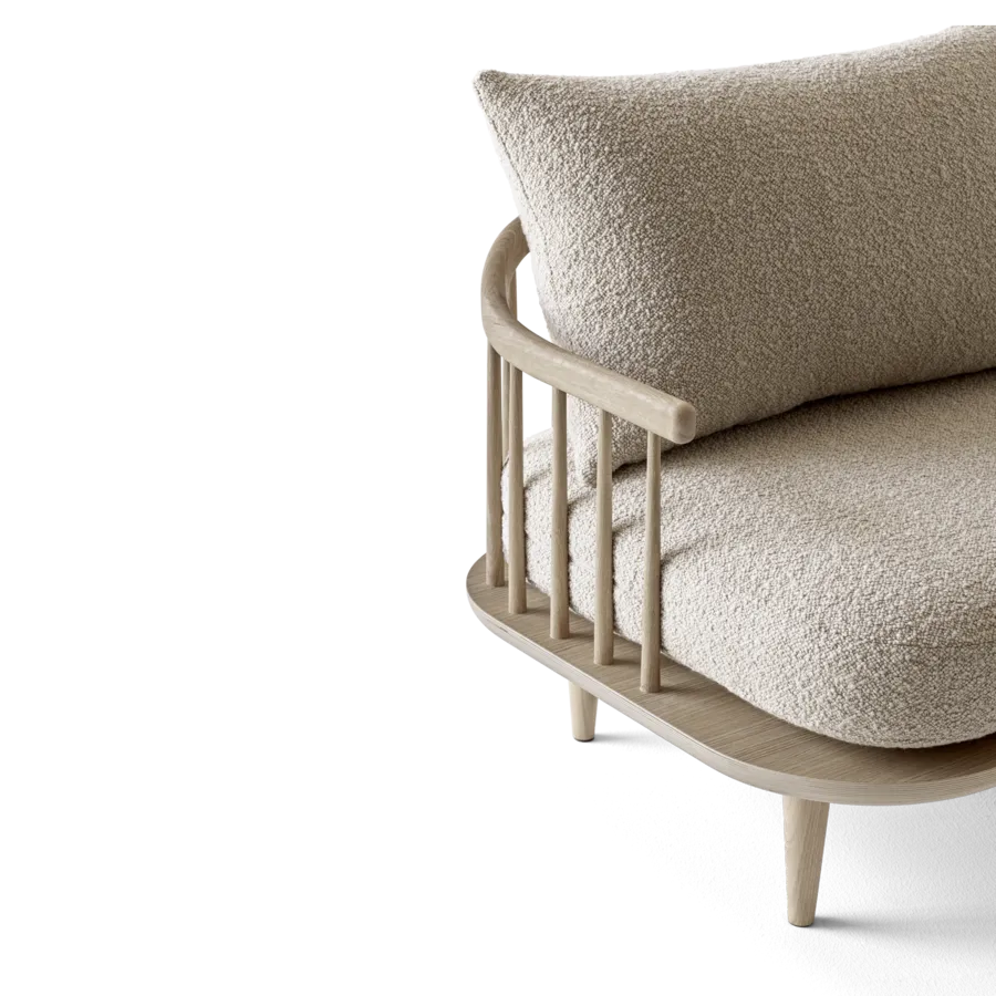 Fly sofa 3 pers SC12 fra &Tradition - Hvidolieret eg - Karakorum 003 - Jacobsen Plus