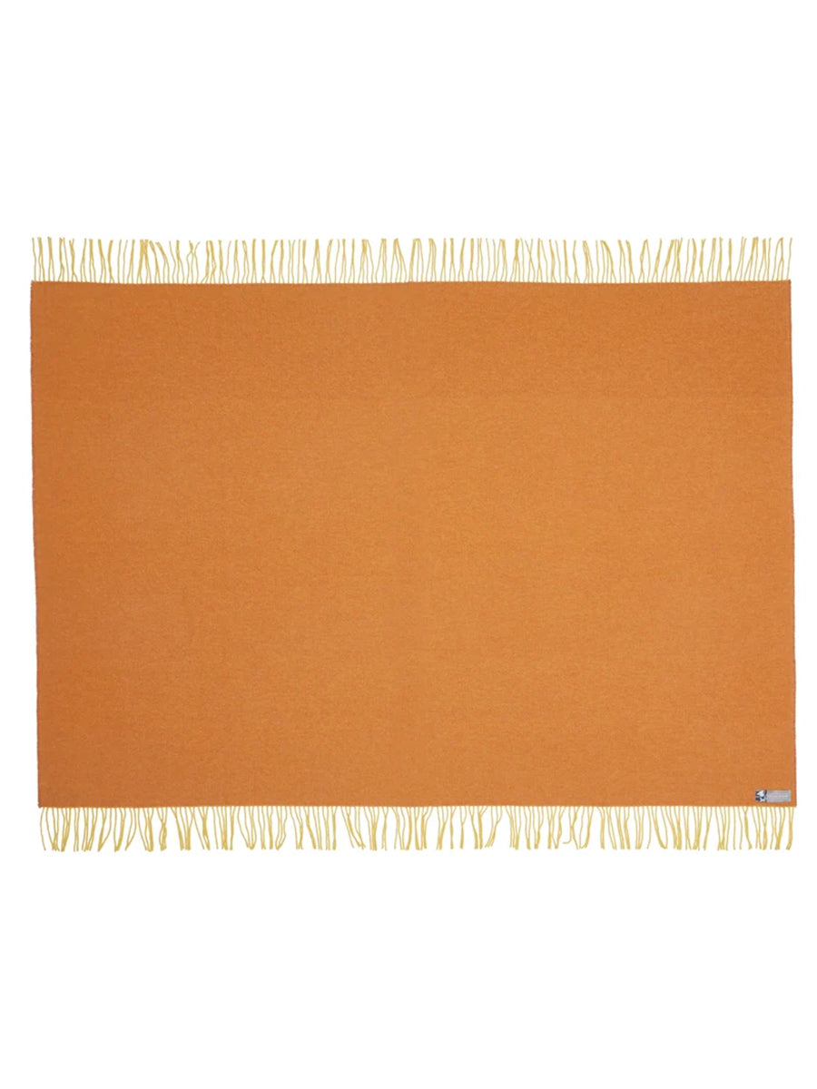 Silkeborg Uldspinderi - Franja Plaid, Sunny Apricot, 170x140 cm - 2 - Jacobsen Plus