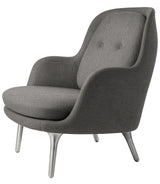 Fri Lænestol m. stel i aluminium fra Fritz Hansen - Christianshavn - 1121 Beige - Jacobsen Plus