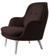 Fri Lænestol m. stel i aluminium fra Fritz Hansen - Christianshavn - 1135 Blue/Orange - Jacobsen Plus