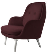 Fri Lænestol m. stel i aluminium fra Fritz Hansen - Christianshavn - 1141 Red - Jacobsen Plus