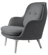 Fri Lænestol m. stel i aluminium fra Fritz Hansen - Christianshavn - 1171 Light Grey - Jacobsen Plus