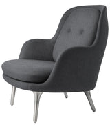 Fri Lænestol m. stel i aluminium fra Fritz Hansen - Christianshavn - 1173 Grey - Jacobsen Plus